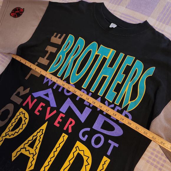 Vintage RARE Negro League Brothers Played Paid Underground Road Shirt Mens XXL - Picture 7 of 7